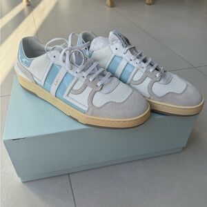 Lanvin Blue Clay Low Top Sneakers NIB